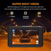 Witness Every Detail: FHD 1080P Dash Cam with Super Night Vision
